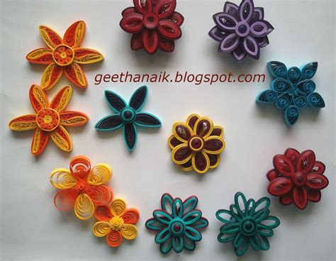 Crafty Me: Quilled flowers