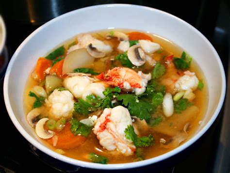 Om Chef : Asian Flavored Lobster Soup in Under 20 min