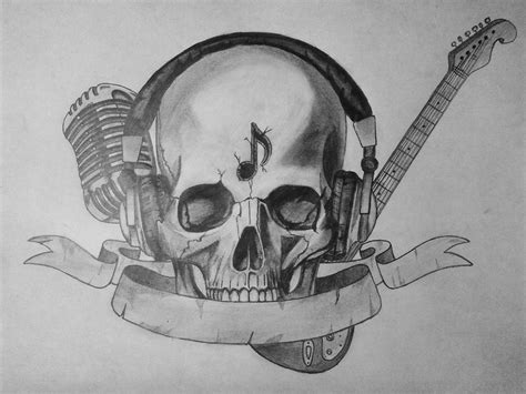 skeleton music tattoo - Google Search | Music tattoos, Music guitar ...