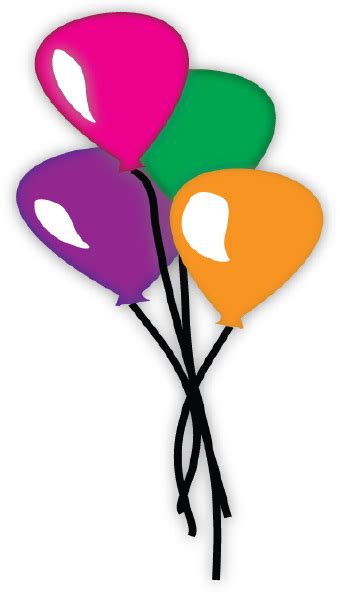 Birthday Balloons clip art