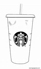 Starbucks Coffee Coloring Pages sketch template