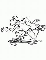 Free Skateboarding Coloring Pictures Download  sketch template