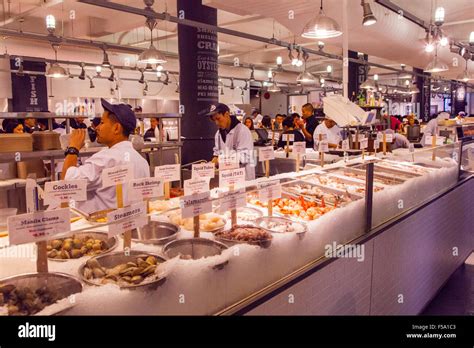 The Lobster Place seafood Market Chelsea Food Market, New York City, United States of America ...