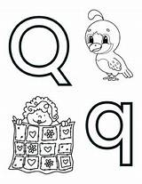 Letter Q Alphabet Coloring Page Worksheet By Knox Worksheets  TPT sketch template
