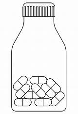 Pill Bottle coloring page  ColouringPages sketch template