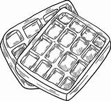 Cute Waffle Coloring Page  Free Printable Pages For Kids sketch template