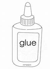 Glue Stick Coloring Page Pages sketch template