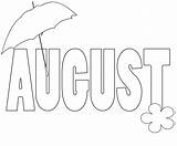 Free Printable August Coloring Pages sketch template