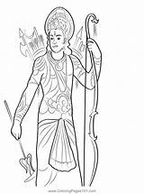 Ram Drawing Rama Coloring Lord Pages Navami Shri Sketch Drawings  sketch template