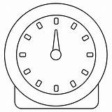 Timer Clock Emoji coloring Page  ColouringPages sketch template