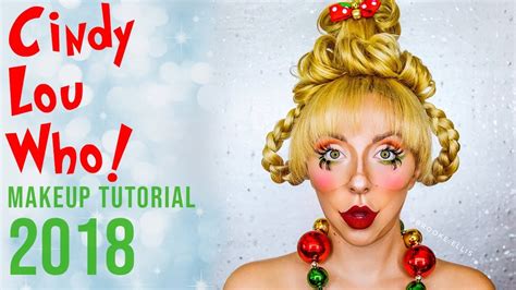 CINDY LOU WHO MAKEUP 🎀 DAY 13 🎀 | BEELUXURY🎄 - YouTube