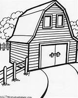 Old MacDonalds Barn House Colouring Pages Pattern Coloring  sketch template