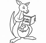 Baby Kangaroo Coloring Page At GetColoringscom  Free Printable sketch template