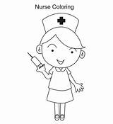 Nurse Enfermera Infirmiere Coloriage Colorare Dokter Enfermeras  sketch template