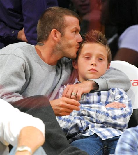 David and Brooklyn Beckham Pictures | POPSUGAR Celebrity Photo 45