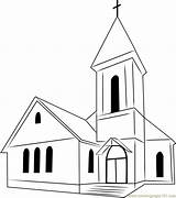 Perfect Church Coloring Page  Free Pages sketch template