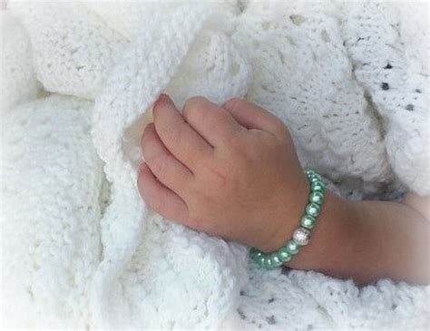 Items similar to Baby Bracelets-Tiffany Blue Baby Pearl Bracelet-First ...