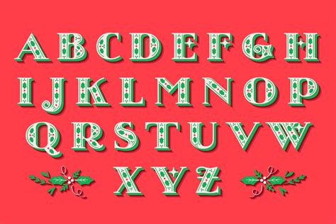 Alphabet Merry Christmas Letters Printable - Printable Templates