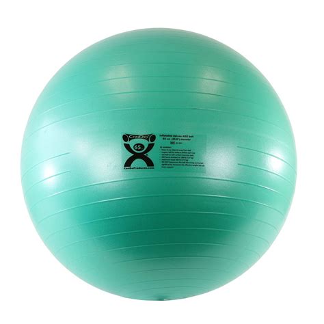 Cando Inflatable Exercise Ball - Extra Thick - Green - 26" (65 cm)