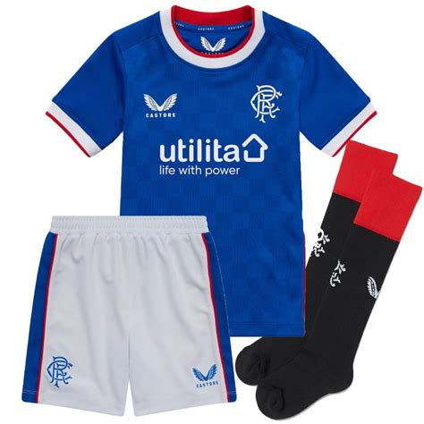 Castore Rangers FC Home Shirt 2022 2023 Junior Boys Rangers, 41% OFF