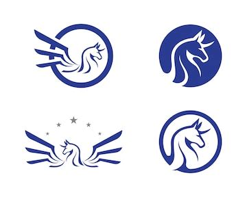 Premium Vector | Pegasus Vector Logo Template