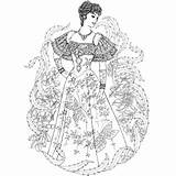 Amazoncom Dover Creative Haven Art Nouveau Fashions Coloring Book  sketch template