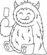 Cute Yeti coloring page  Free Printable Coloring Pages sketch template