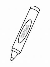 Cute Crayon Coloring Page  Free Printable Pages For Kids sketch template