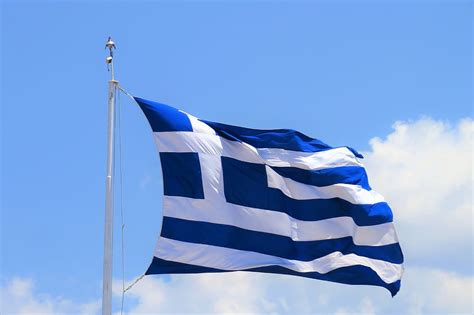 HD wallpaper: greek, flag, the greek flag, tourism, the wind, blue ...