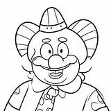 Funny Krusty The Clown Coloring Page 52583 42095 sketch template