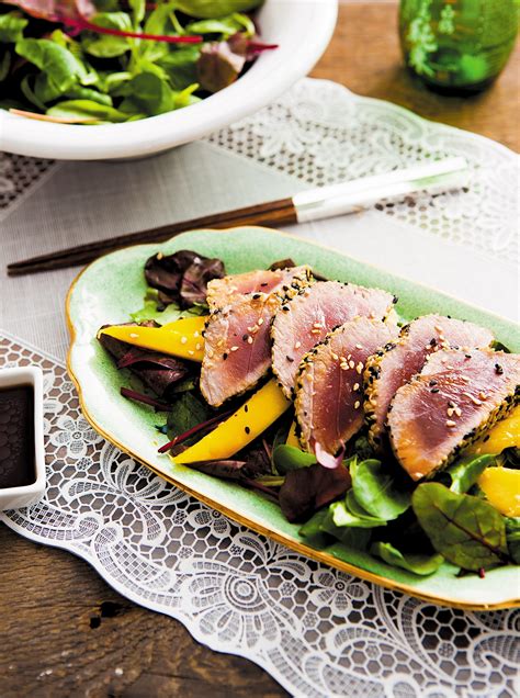 Recipe: Tuna Tataki And Mango Salad - Savvy Tokyo