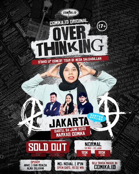 Video Stand-Up Comedy Indonesia on Twitter: "H-3 penutupan stand-up comedy tour "Overthinking ...