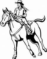 Cowboy Riding A Horse Coloring Pages sketch template