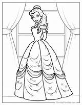 Disney Princess Belle Coloring Pages Pictures sketch template