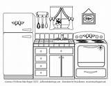 A coloring kitchen From Lindsay Ann  Dollhouse Bake Shoppe House sketch template