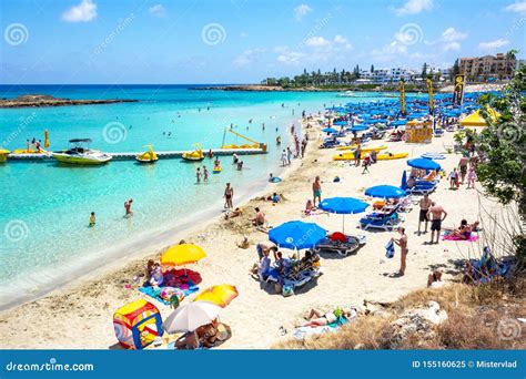 Fig Tree Bay Beach in Protaras, Cyprus Stock Image - Image of ocean, landscape: 155160625