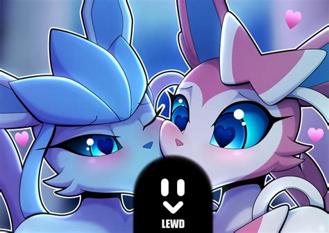 ~Glaceon n Sylveon Co-op~Cropped by R-MK on DeviantArt