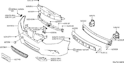 Nissan Altima Bumper Impact Bar (Front). Trim, Interior, Body - 62032 ...