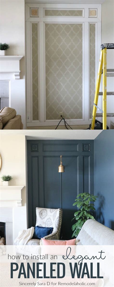 DIY Elegant Paneled Wall Treatment | Remodelaholic