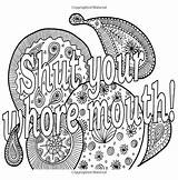 140 Swearing coloring Pages Ideas  swear Word sketch template