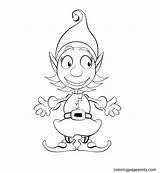 Girl Elf Coloring Page  Free Printable Pages sketch template