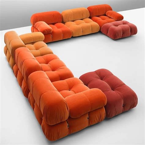 The 60s may have had mod, but the 70s had modular—as in the Camaleonda sofa by Mario Bellini ...