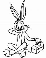 Bugs Bunny coloring Pages  ColoringLib sketch template