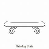 Premium Vector  Skateboard Cartoon coloring book sketch template