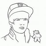 Justin Bieber Printable Coloring Page  Home sketch template