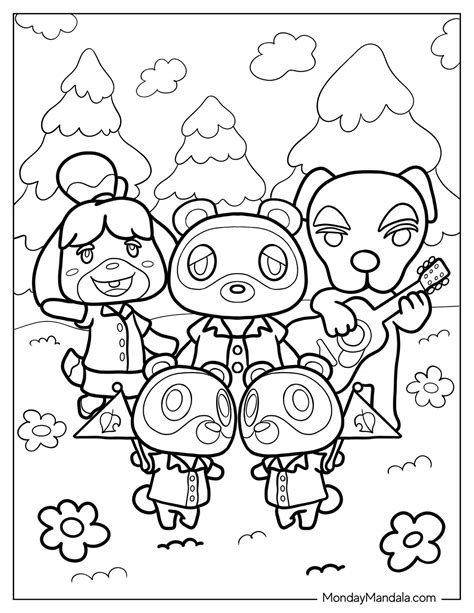 22 Animal Crossing Coloring Pages (Free PDF Printables)