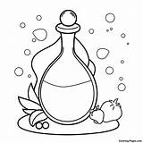 Potion Coloring Page  Coloring Pagescom sketch template