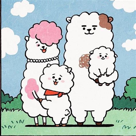 Está imagen es realmente hermosa RJ FAMILY 💖BT21💖 #BT21 #BTS #Koya #RJ ...