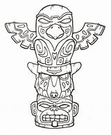 Free Printable Totem Pole Coloring Pages For Kids  pole drawing sketch template