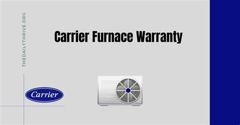 Carrier Furnace Warranty Information